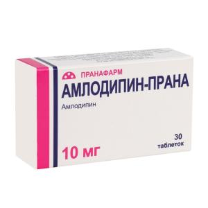 Амлодипин-Прана таблетки 10мг №30 