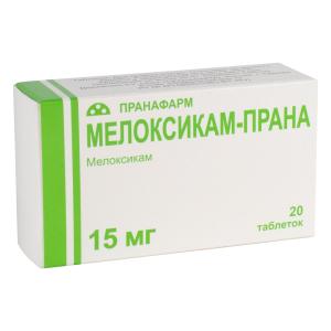 Мелоксикам-Прана таблетки 15мг №20