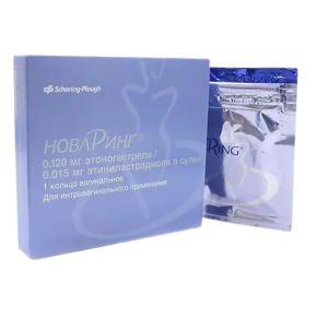 НоваРинг кольцо вагинальное 0.015мг+0.120 мг/сутки №1