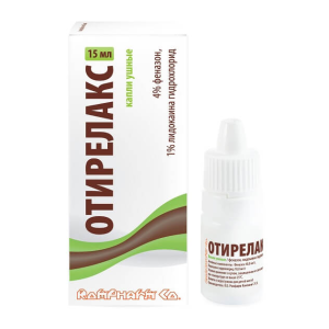 Отирелакс капли ушные флакон-капельница 17,1г /15мл/