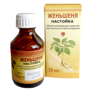 Женьшеня настойка флакон 25мл 