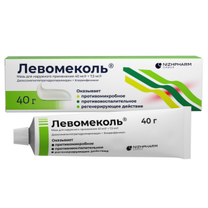 Левомеколь мазь для наружного применения 40мг/г+7,5мг/г туба 40г