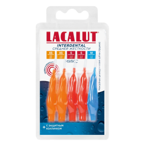 Лакалют интердентал межзубные цилиндрические щетки (ёршики) набор XS №2 + S №2 + М №1