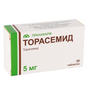 Торасемид таблетки 5мг №30