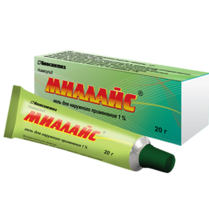 Миалайс гель для наружного применения 1% туба 20г