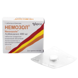 Немозол таблетки покрытые плёночной оболочкой 400мг №1