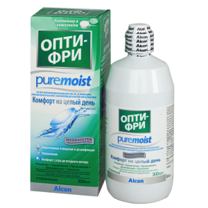 Опти-Фри ПюрМойст многофункциональный раствор контактных для линз 300мл