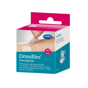 Омнифилм нестерильный пластырь фиксирующий 5смх5м
