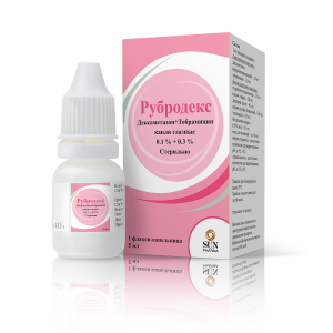 Рубродекс капли глазные 0,1%+0,3% флакон-капельница 5мл
