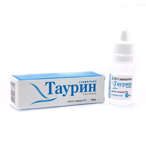 Таурин капли глазные 4% флакон-капельница 10мл 