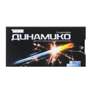 Динамико таблетки покрытые плёночной оболочкой 50мг №4