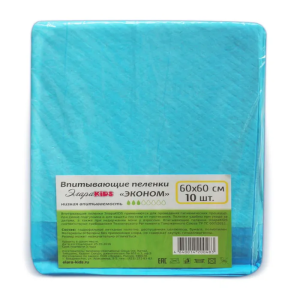 ЭлараKids эконом пеленки впитывающие 60х60см №10