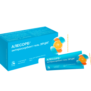 Алесорб энтеросорбент гель Эрциг гель для приема внутрь со вкусом апельсина туба 180г 