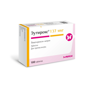 Эутирокс таблетки 137мкг №100