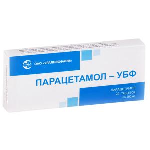 Парацетамол-УБФ таблетки 500мг №20 