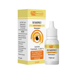 Латанопрост-Оптик капли глазные 0,005% флакон-капельница 2,5мл 