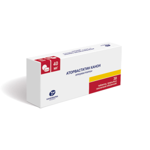 Аторвастатин Канон таблетки покрытые плёночной оболочкой 40мг №30