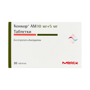 Конкор АМ таблетки 10мг+5мг №30