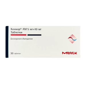Конкор АМ таблетки 5мг+10мг №30