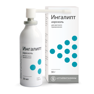 Ингалипт аэрозоль для местного применения баллон 30мл