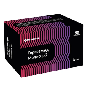 Торасемид Медисорб таблетки 5мг №90