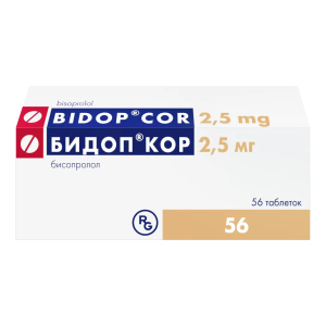 Бидоп Кор таблетки 2,5мг №56