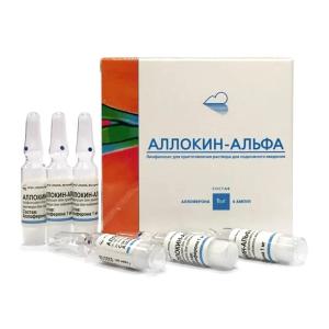 Аллокин-Альфа лиофилизат для приготовления раствора для подкожного введения 1мг ампулы №6