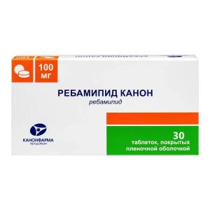 Ребамипид Канон таблетки покрытые пленочной оболочкой 100мг №30