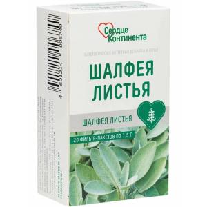 Шалфея листья Сердце Континента фильтр-пакеты 1.5г №20