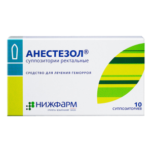 Анестезол суппозитории ректальные №10 