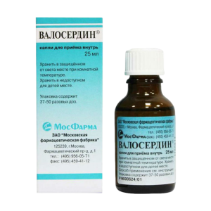 Валосердин капли для приёма внутрь 25мл
