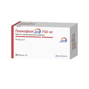 Глюкофаж Лонг таблетки пролонгированного действия 750мг №30