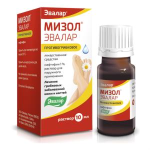 Мизол Эвалар раствор для наружного применения 1% флакон-капельница 10мл
