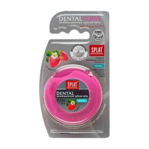 Splat professional DentalFloss зубная нить объемная с ароматом клубники 30м