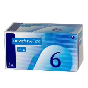 Иглы одноразовые НовоФайн 31g 0,25х6мм №100 
