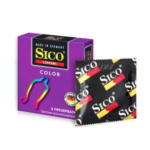 Sico Colour цветные ароматизированные презервативы №3