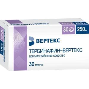 Тербинафин Вертекс таблетки 250мг №30
