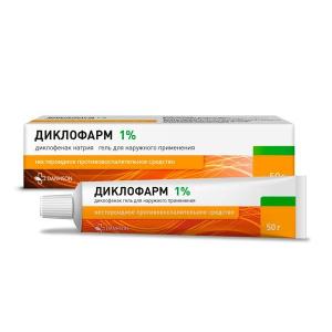 Диклофарм гель для наружного применения 1% туба 50г