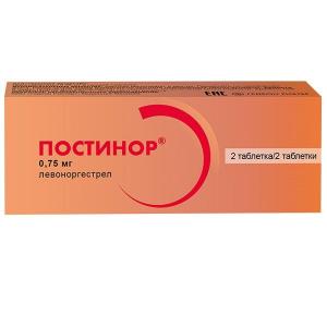 Постинор таблетки 0,75мг №2