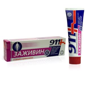 911 гель-бальзам от трещин на ступнях и пятках 100мл