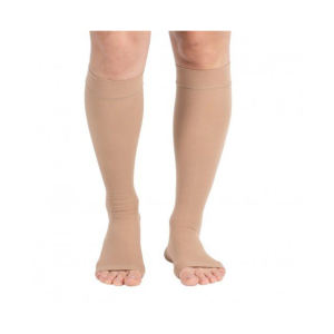 Ergoforma 322 гольфы мужские антиварикозные II класс компрессии бежевые открытый носок размер 3
