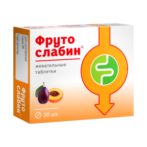Фрутослабин таблетки жевательные массой 600 мг №30 