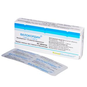 Валокордин таблетки 7.544мг+7.544мг №20