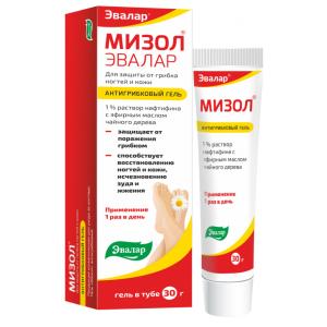 Мизол Эвалар гель антигрибковый для ногтей и кожи 30г 