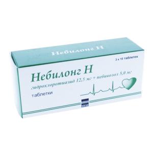 Небилонг Н таблетки 12,5мг+5мг №30
