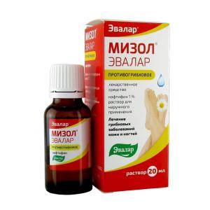 Мизол Эвалар раствор для наружного применения 1% флакон-капельница 20мл