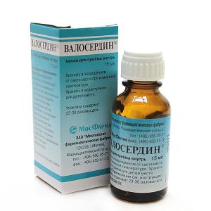 Валосердин капли для приёма внутрь 15мл 