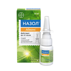 Назол адванс спрей назальные дозированный 0,025мг/доза 150доз 10мл